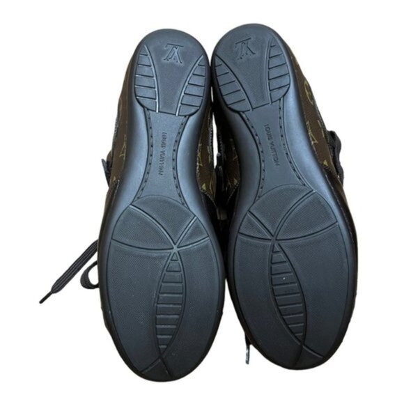 Authentic Louis Vuitton Sneakers Monogram Shoes Women Size EU 36.5 - Picture 12 of 16